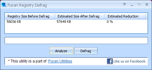 Puran Registry Defrag 2